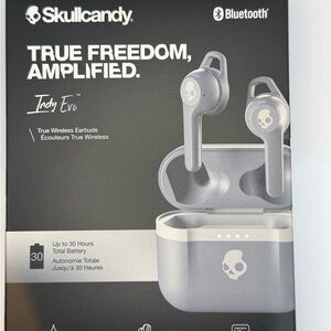 Skullcandy Indy Evo Wireless Earbuds - Gray